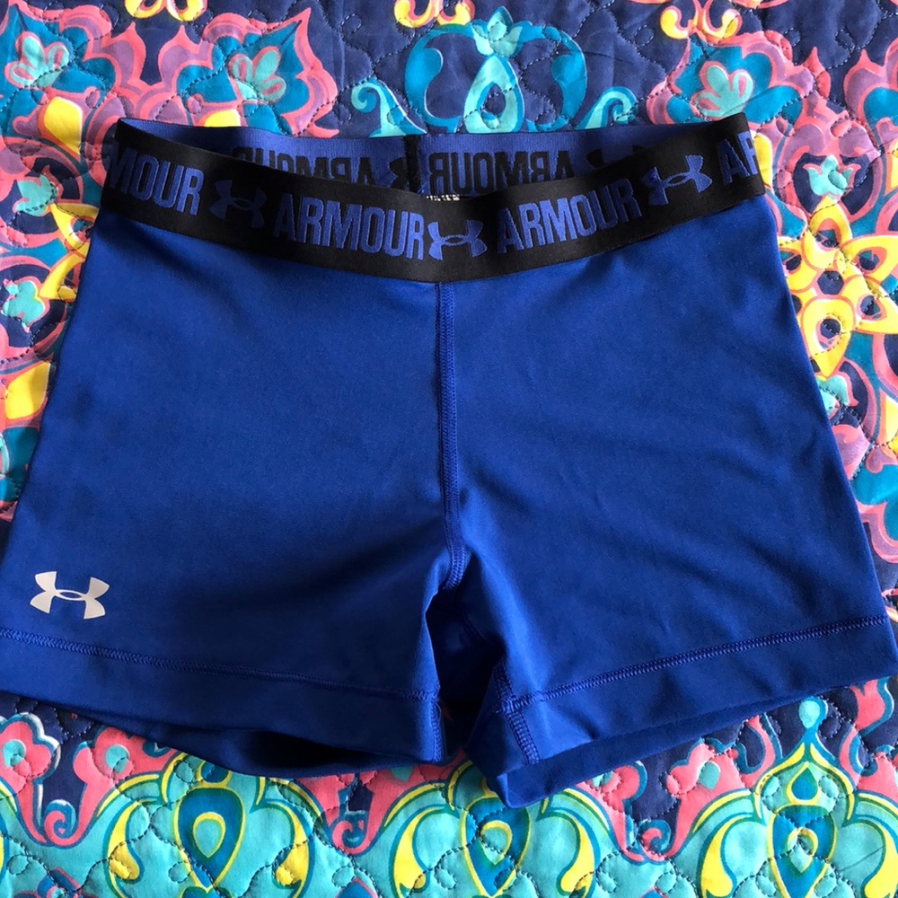 Blue Under Armour spandex